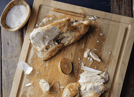 FSC Teak Rectangular Cutting Boards with Well